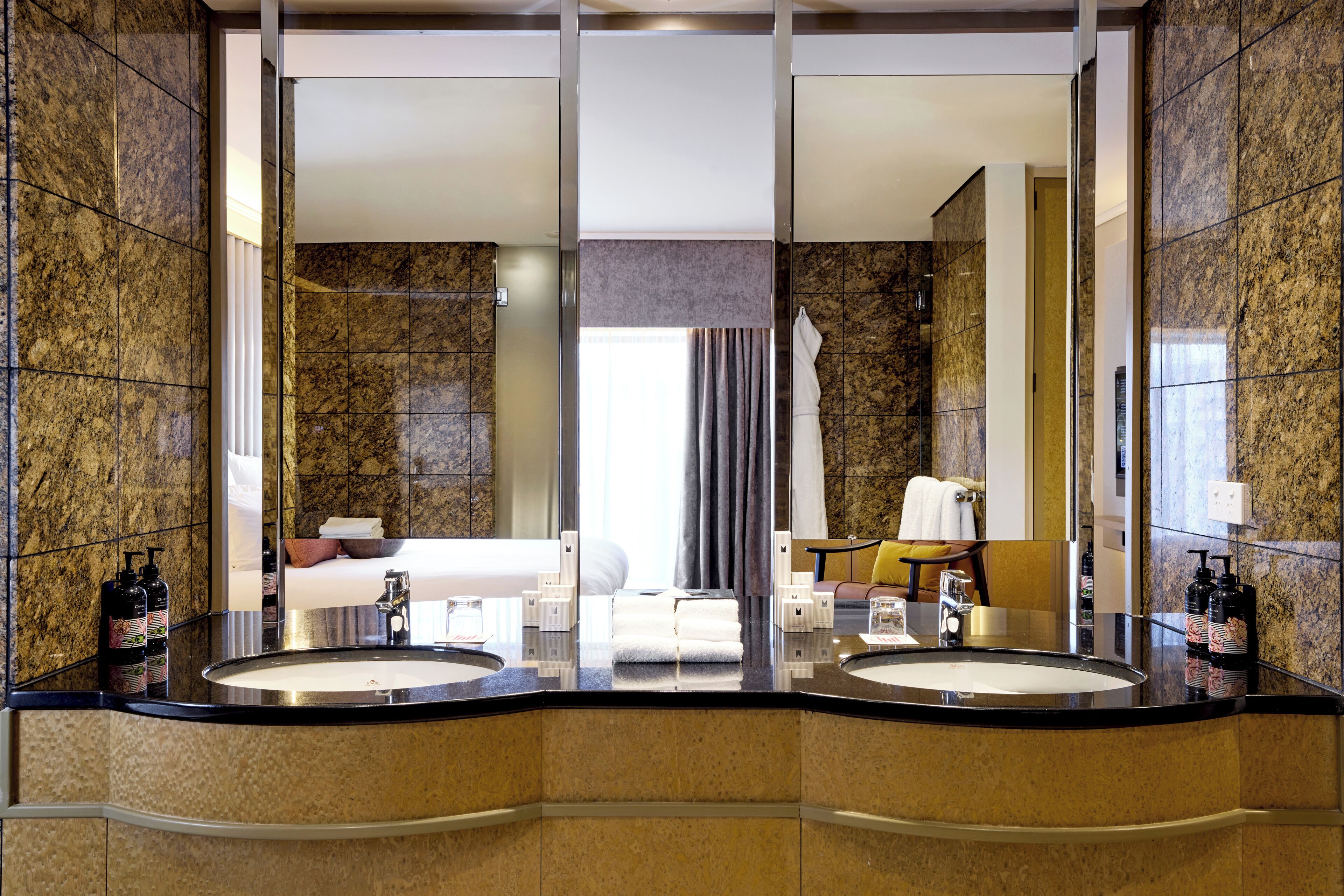 suite, 1 king bed (m suite - club access) | bathroom | separate bathtub and shower, eco-friendly toiletries, hair dryer, towels