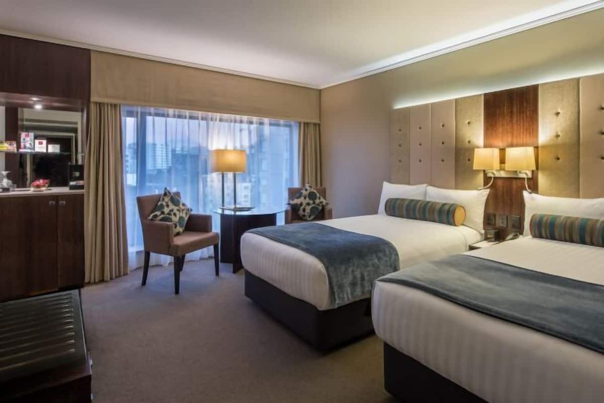 Premium bedding, Select Comfort beds, in-room safe, blackout drapes