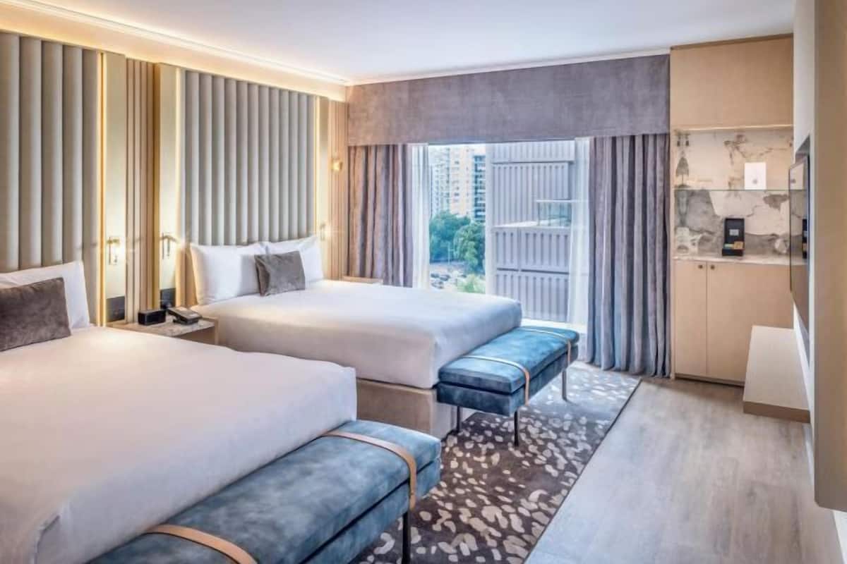Premium bedding, Select Comfort beds, in-room safe, blackout drapes
