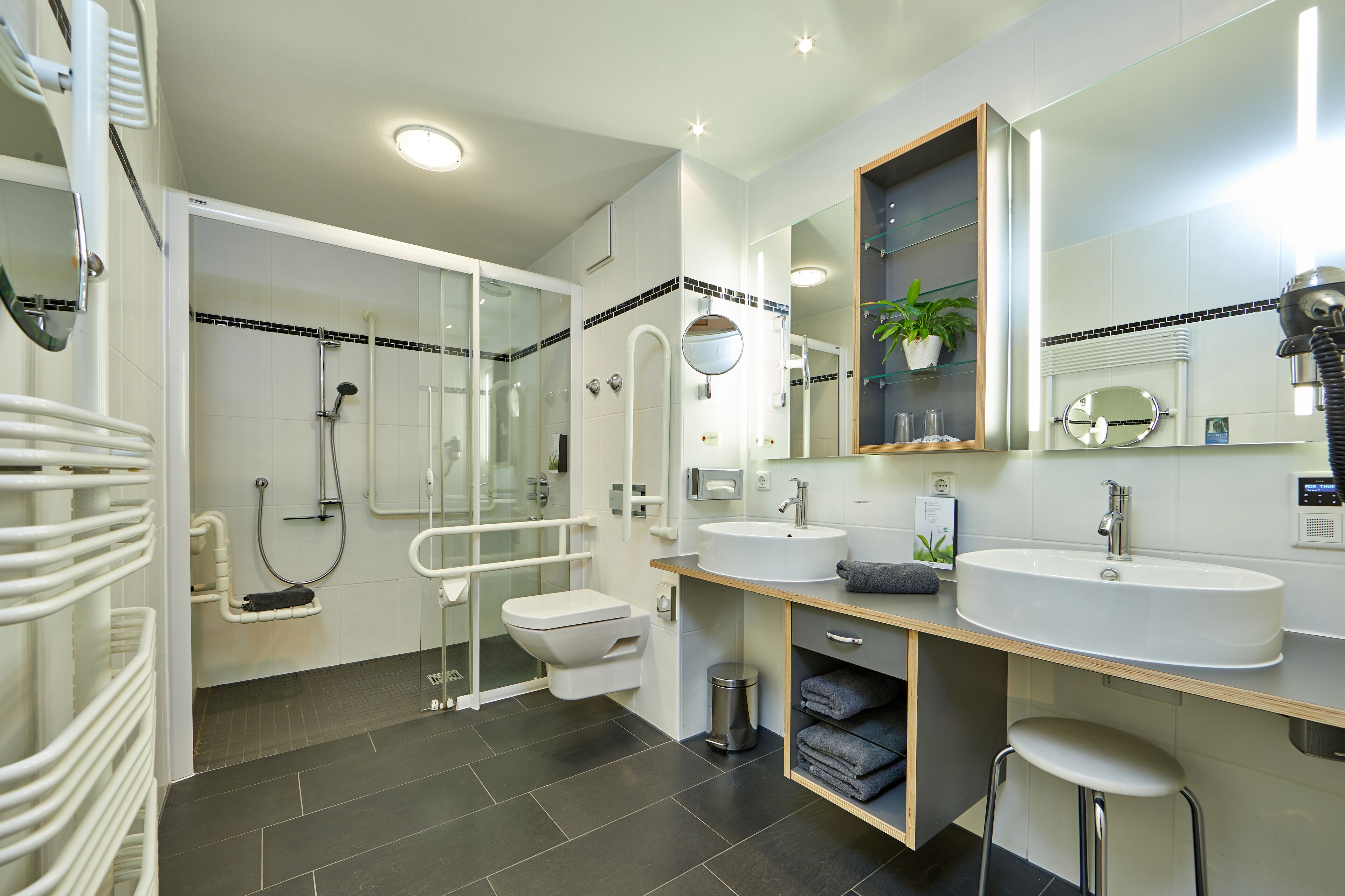 Business-Doppelzimmer, 1 Schlafzimmer | Badezimmer | Dusche, kostenlose Toilettenartikel, Handtücher