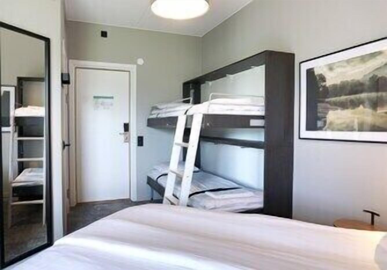 Desk, blackout curtains, free WiFi, bed sheets