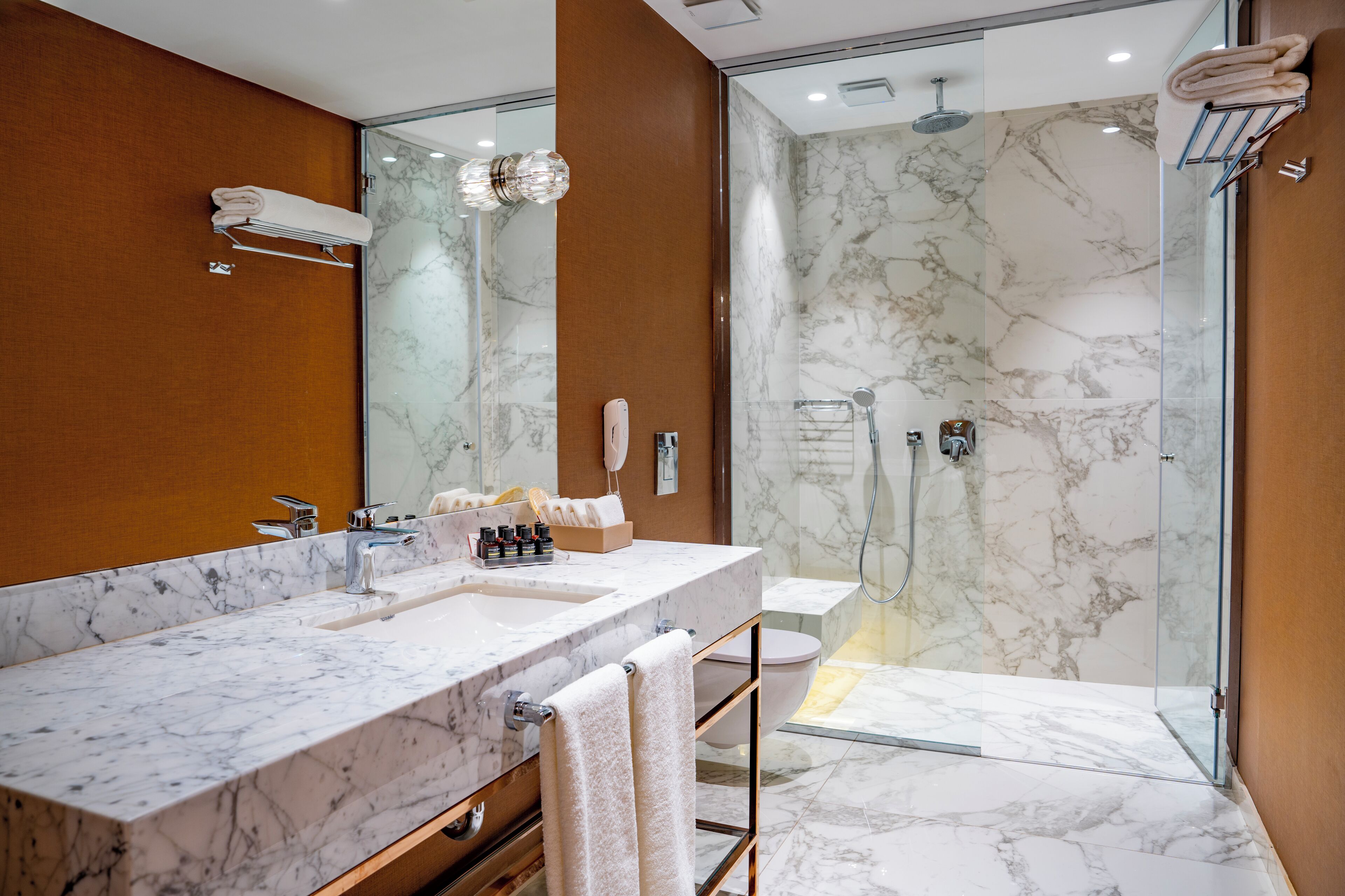 royal suite, multiple beds (bosphorus) | bathroom | shower, eco-friendly toiletries, hair dryer, bathrobes