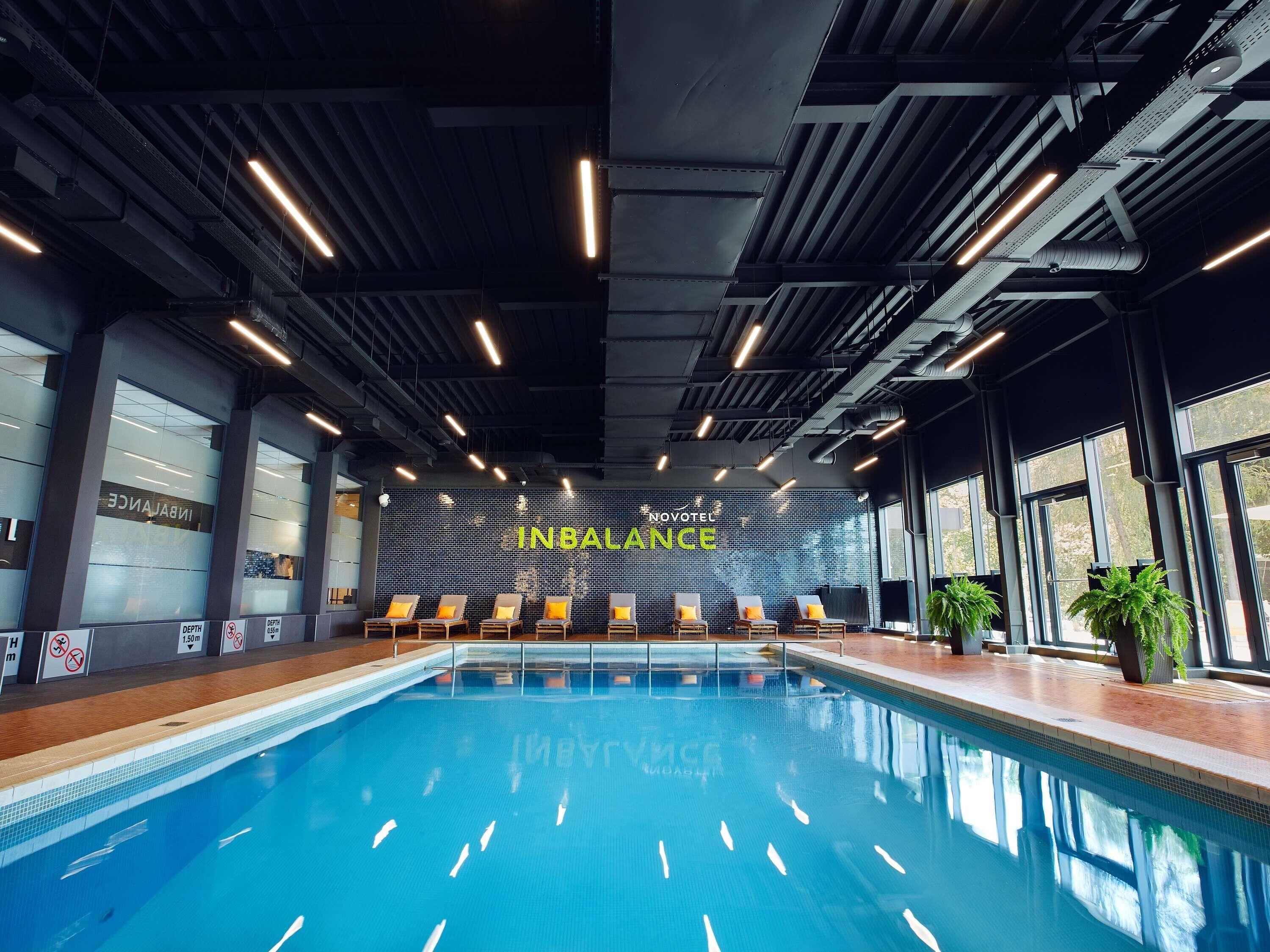 Indoor pool, open 7:00 AM to 10:00 PM, sun loungers