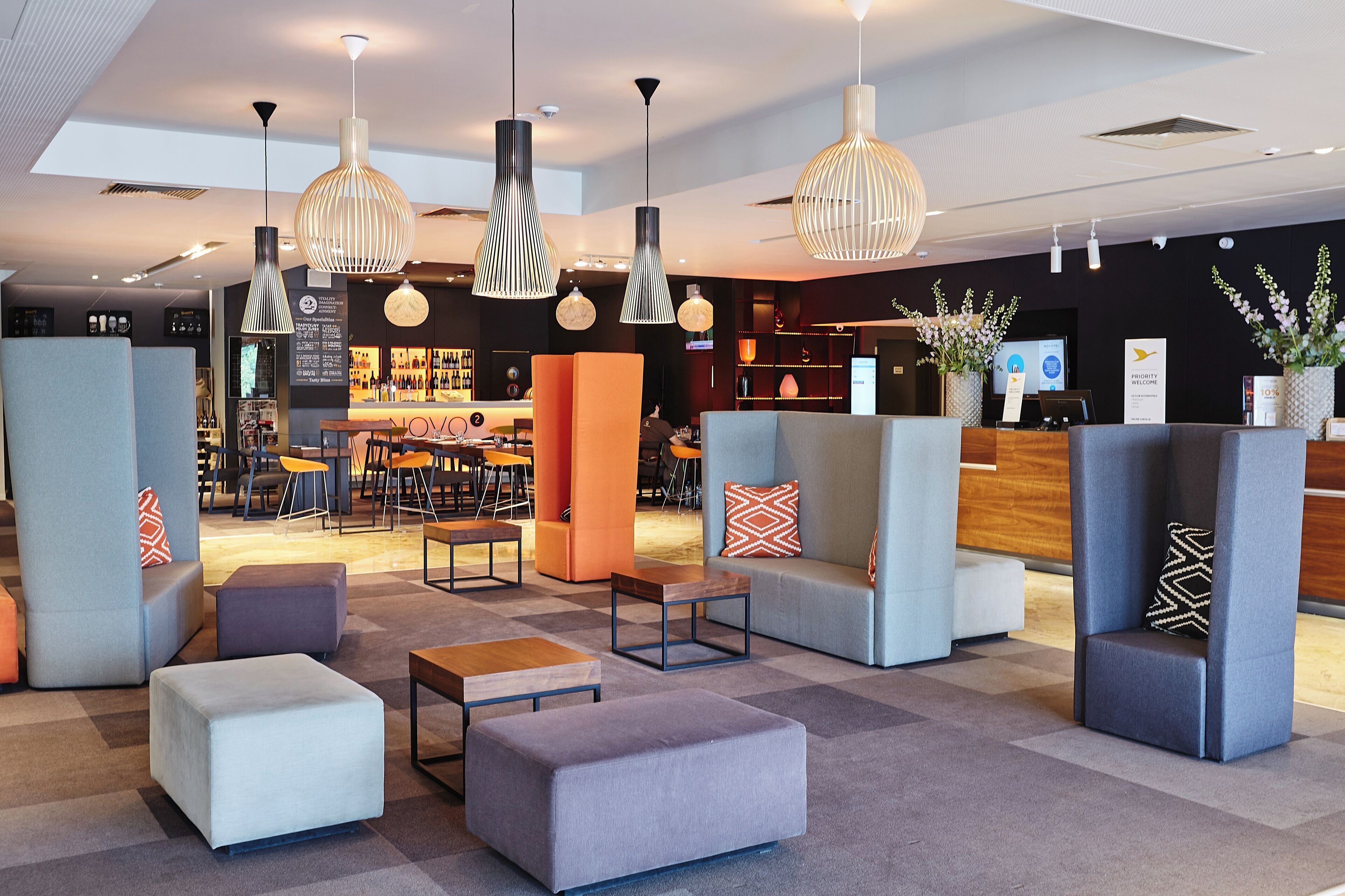 Sala de estar en el lobby