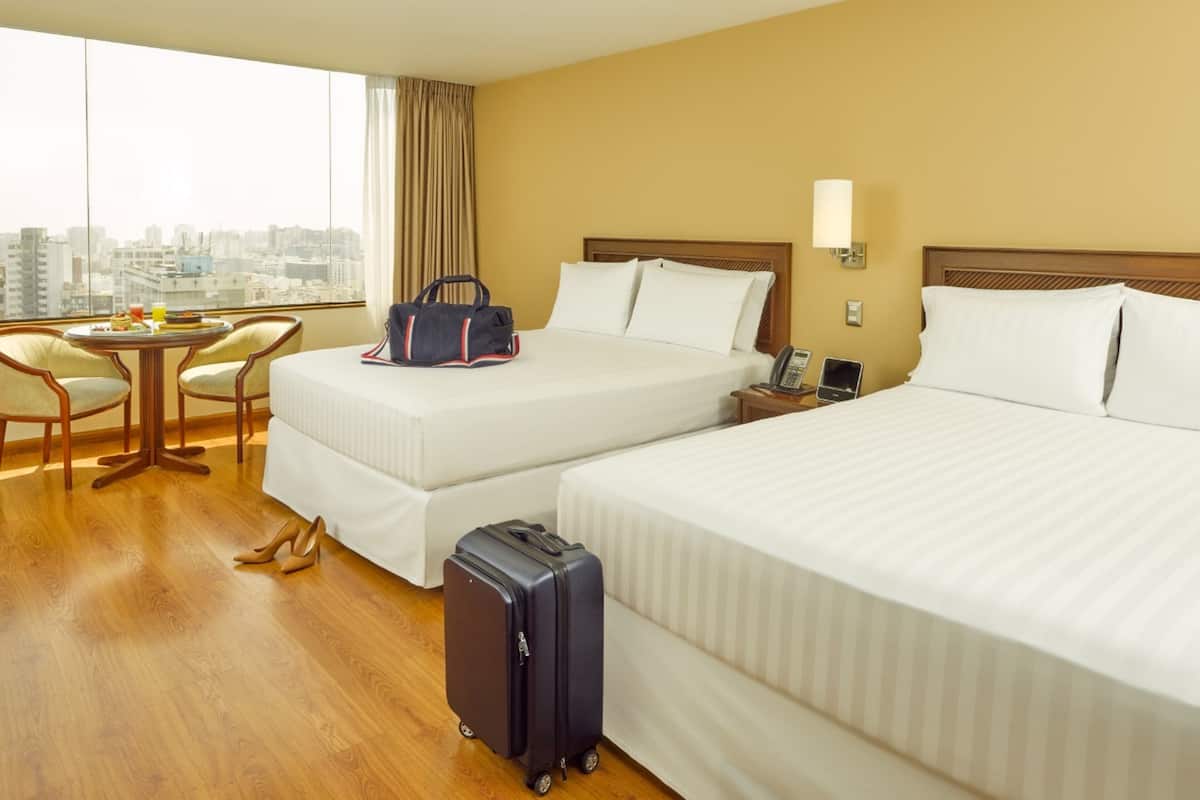 Standard Room, 2 Queen Beds | Premium bedding, down comforters, memory foam beds, minibar