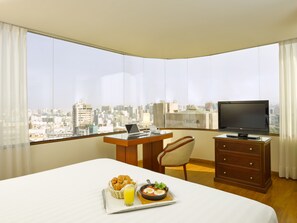 Suíte, 1 cama King | Roupas de cama premium, edredons de pluma