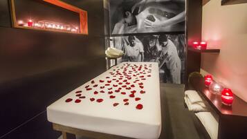 Hot stone massages, body scrubs, 1 treatment room