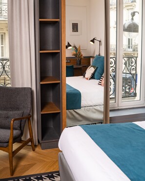 Premium bedding, minibar, in-room safe, desk