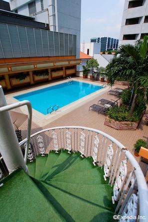 Outdoor pool, open 8:30 AM to 6:00 PM, sun loungers