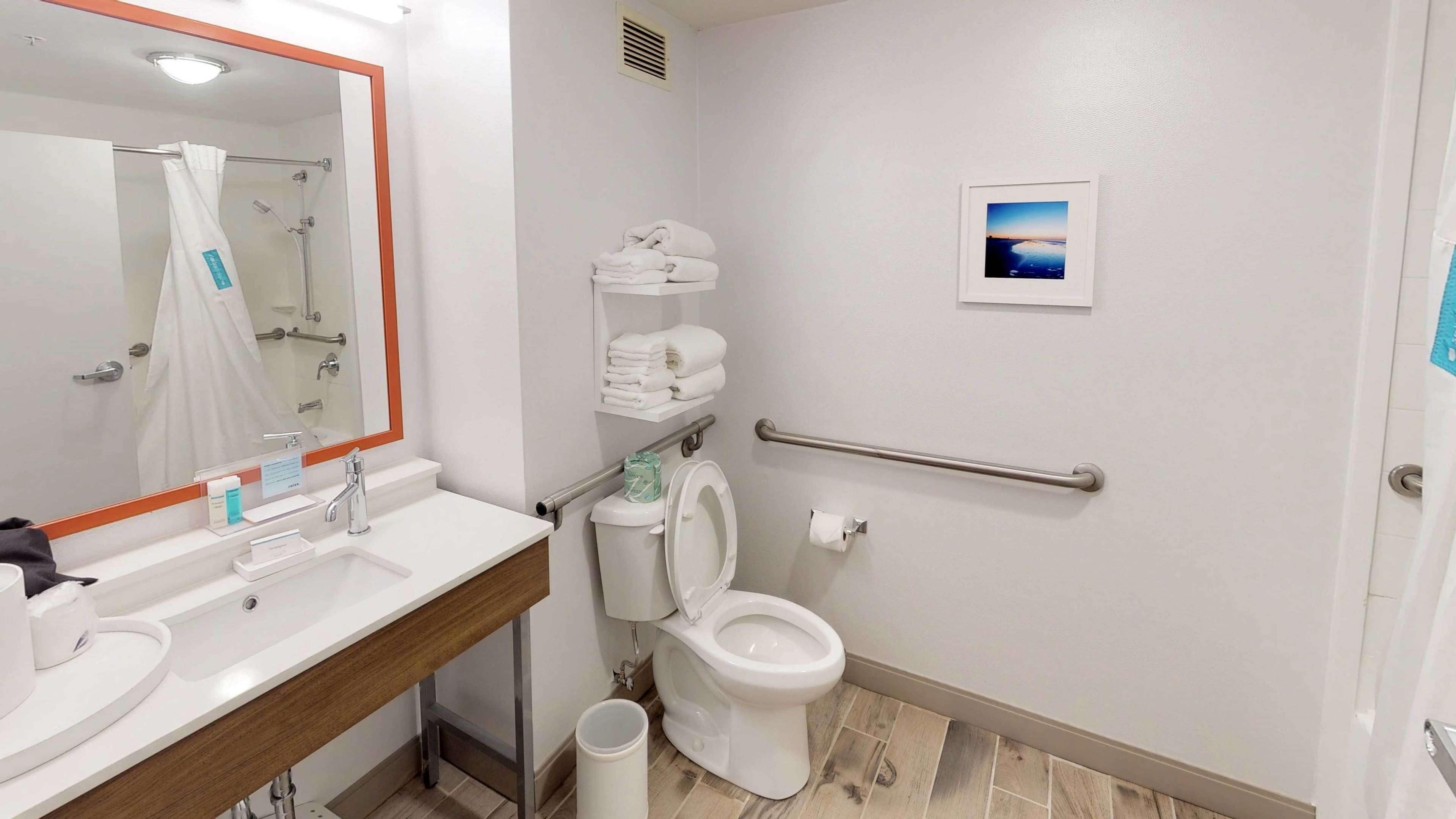 room, 2 queen beds, accessible, bathtub | bathroom shower