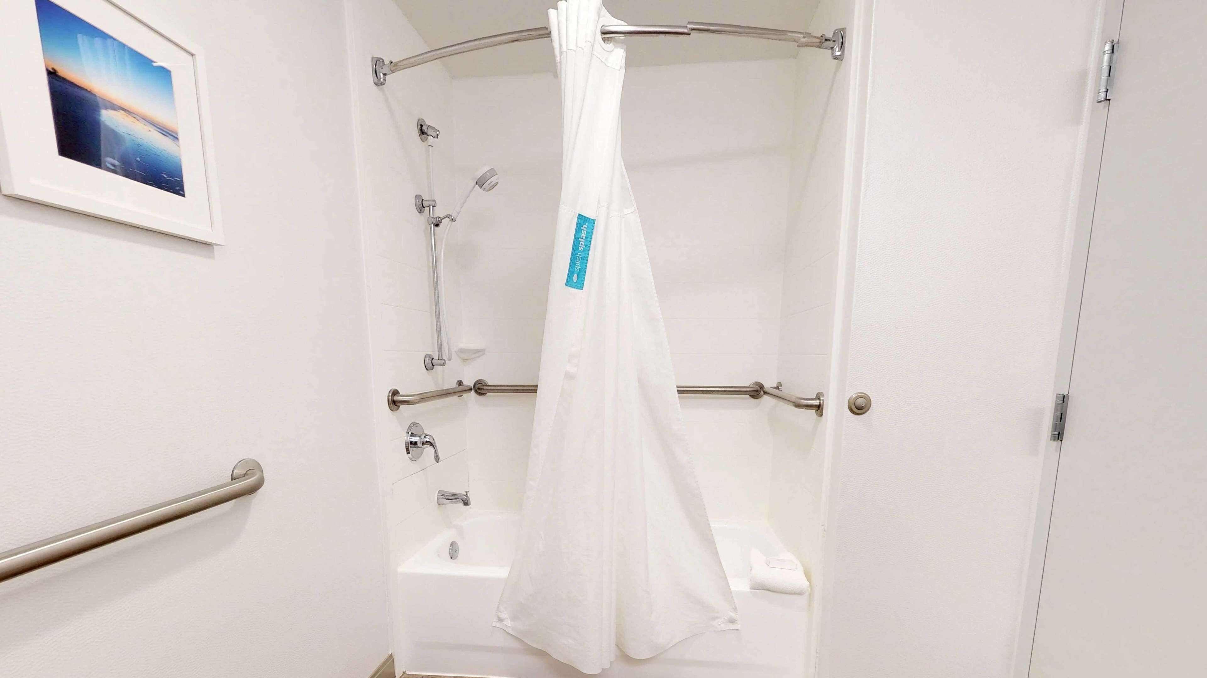 room, 2 queen beds, accessible, bathtub | bathroom | hair dryer, towels