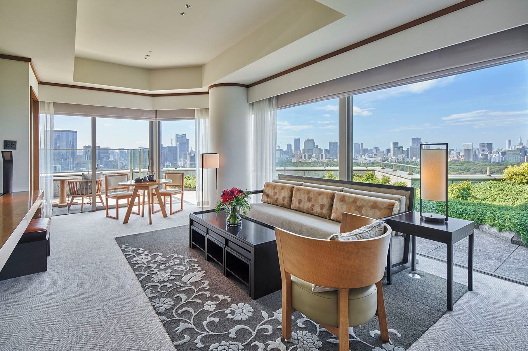 chiyoda suite room | living area | lcd tv, dvd player, pay films