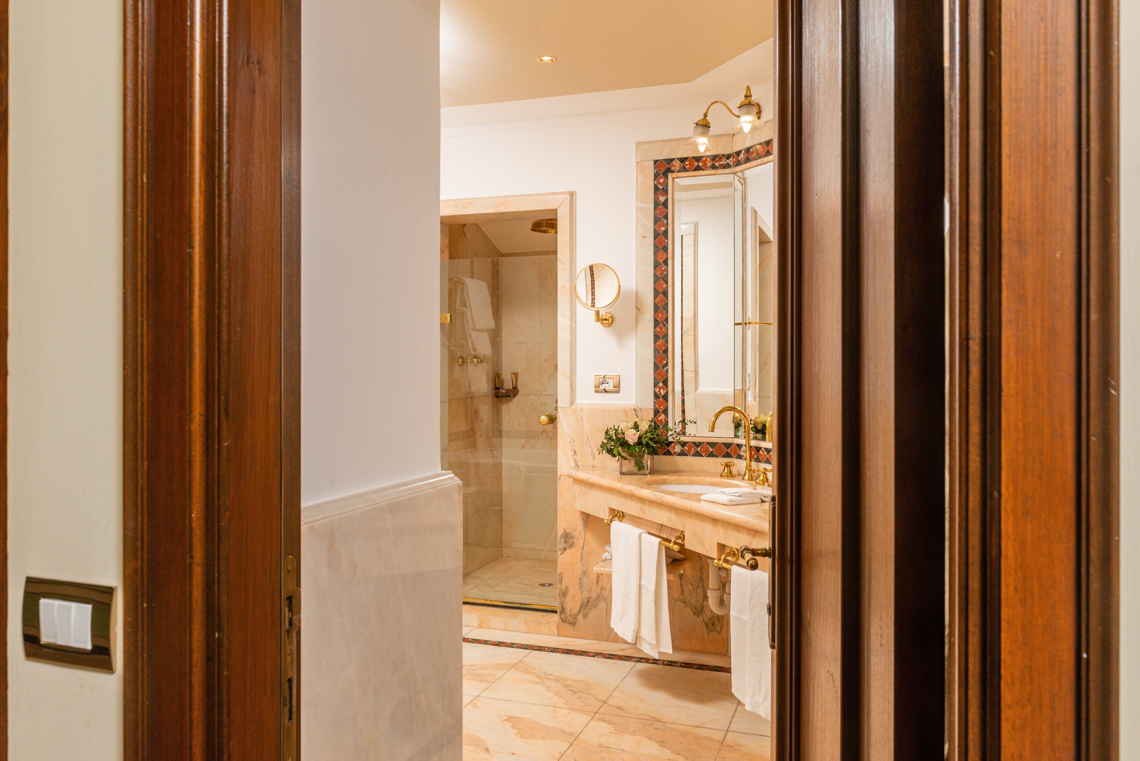 jetted bath, free toiletries, hair dryer, bathrobes