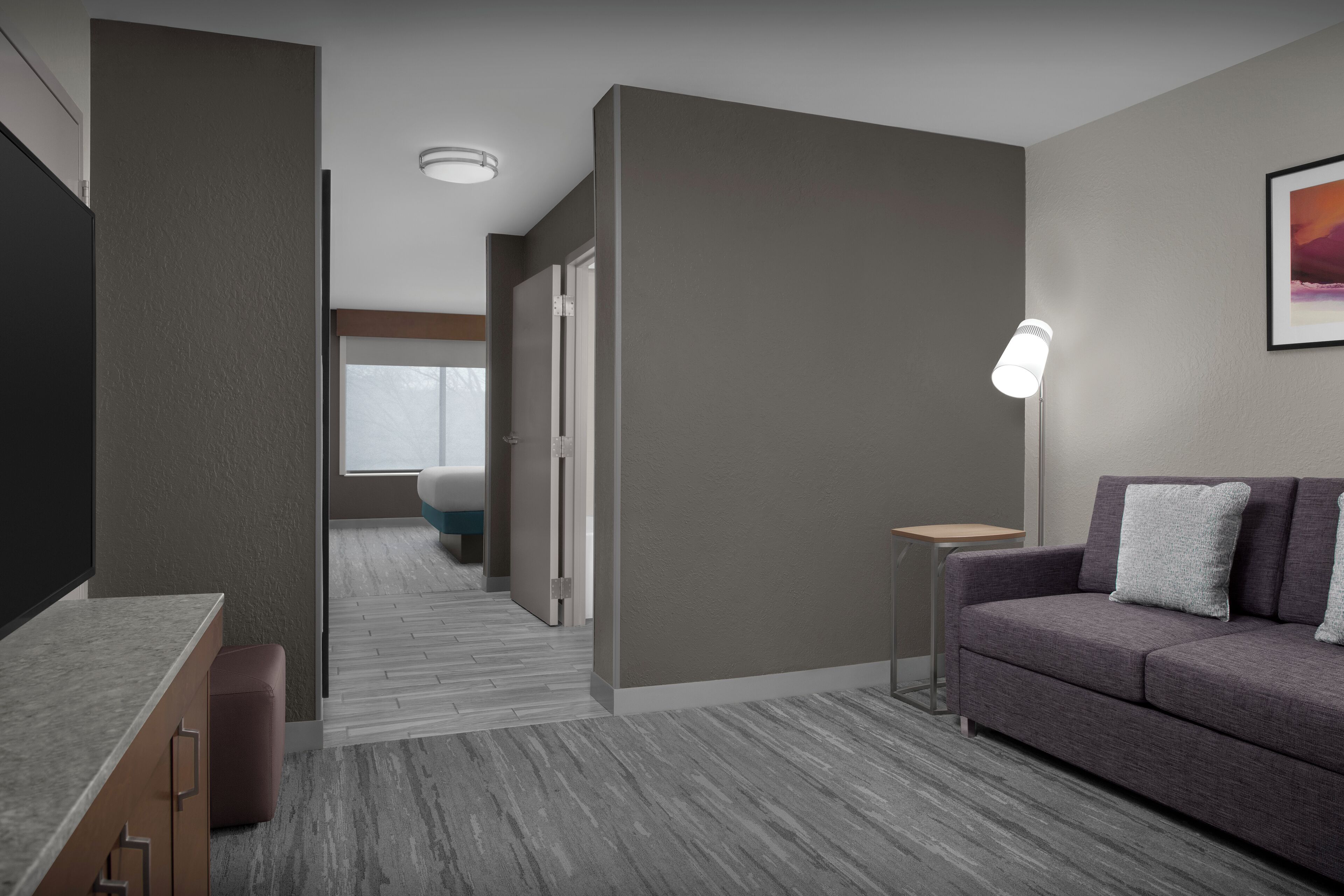 in-room safe, desk, laptop workspace, iron/ironing board