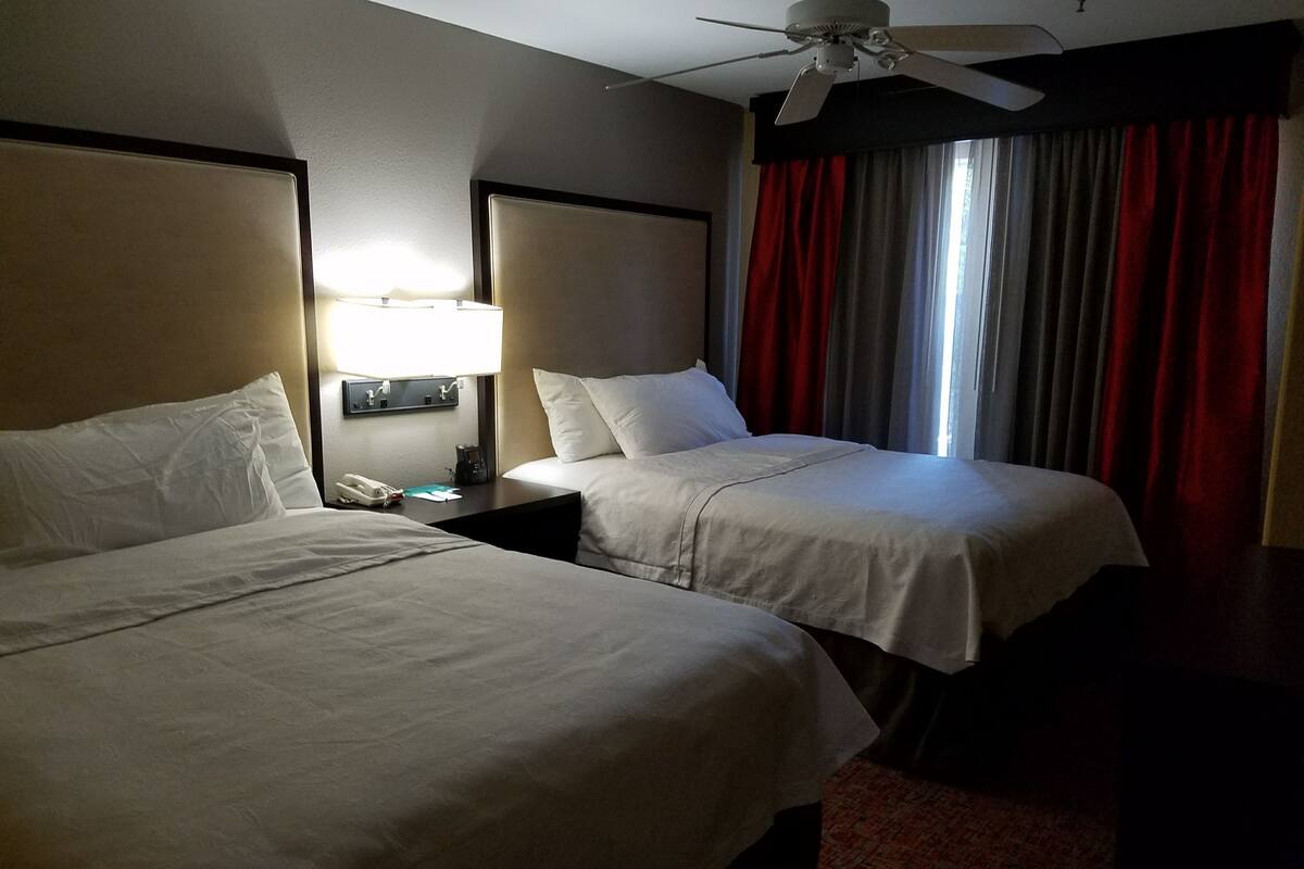 desk, laptop workspace, blackout curtains, soundproofing