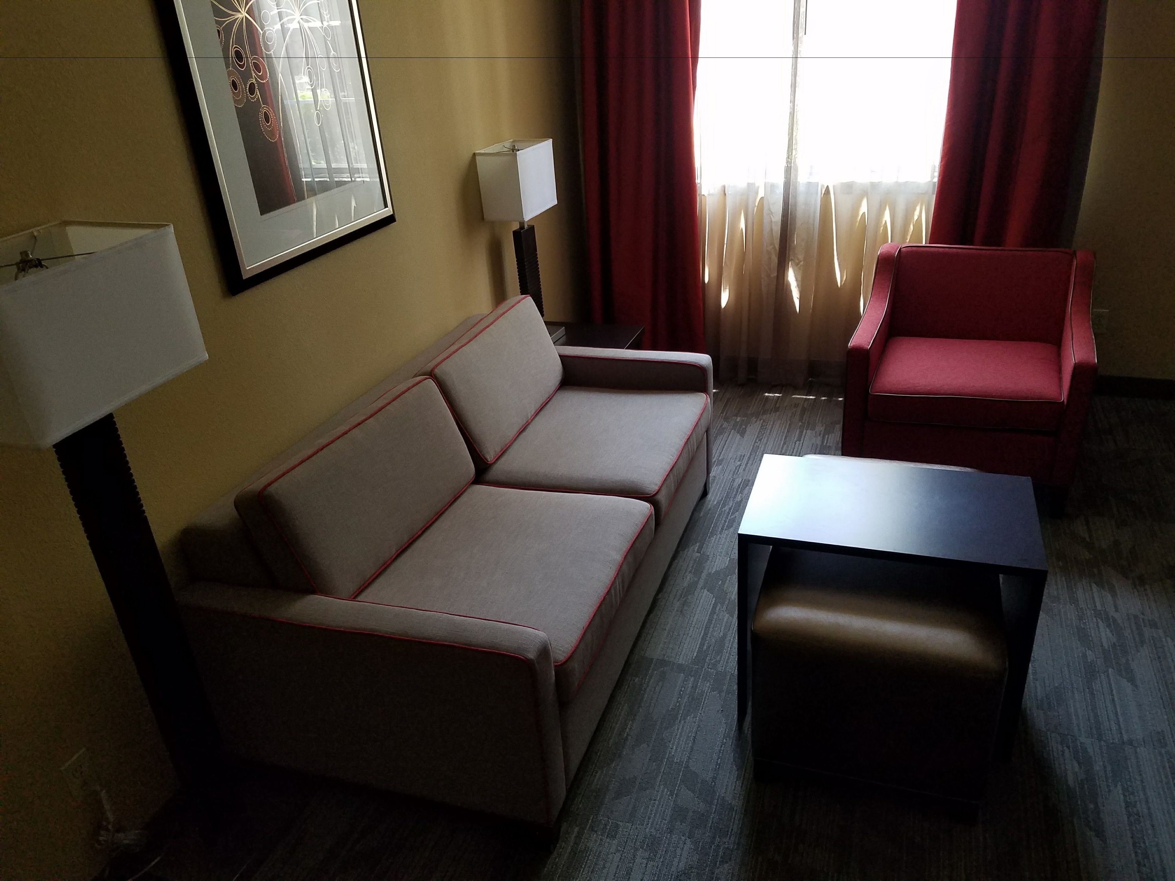 room, 1 king bed (homewood) | living room | tv