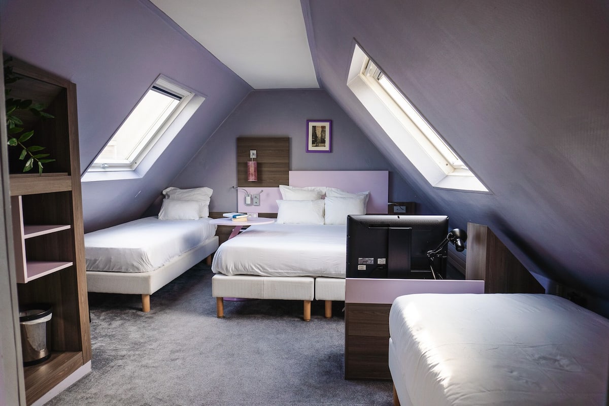 Family Room | Blackout drapes, soundproofing, iron/ironing board, free WiFi