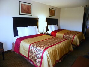 Standard Room, 2 Queen Beds | Desk, iron/ironing board, free cribs/infant beds, free WiFi