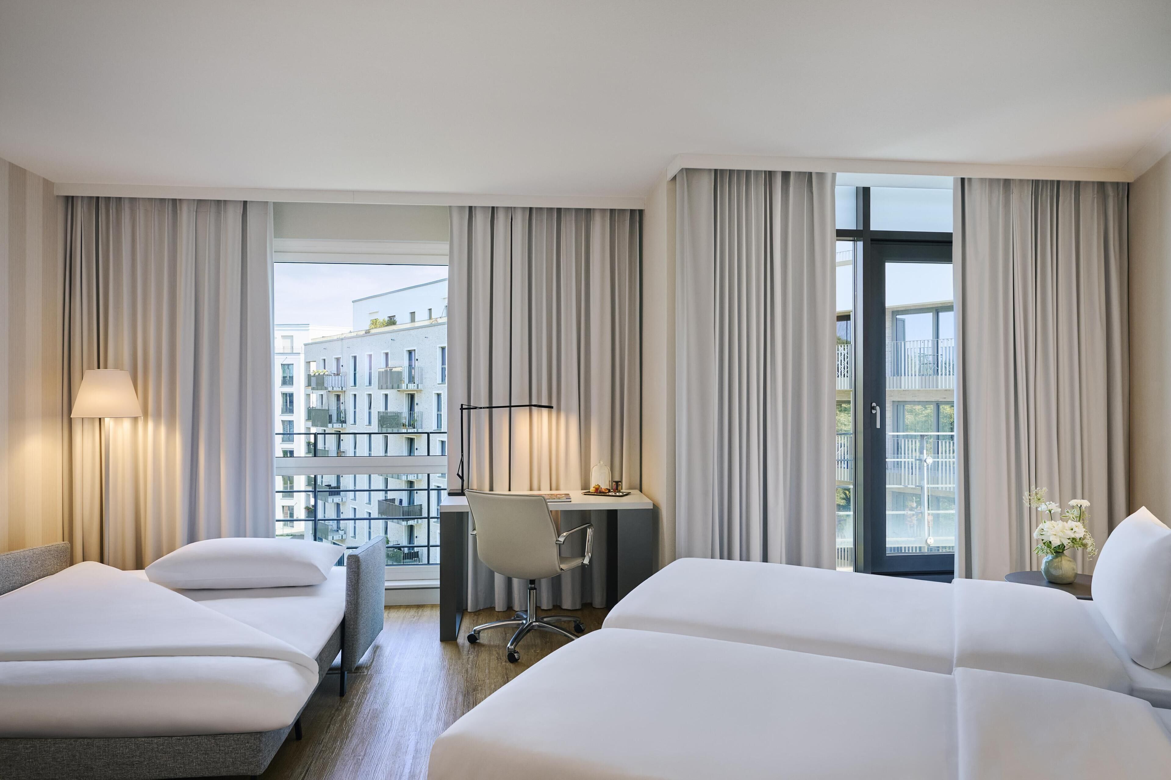 Premium bedding, in-room safe, individually decorated, desk