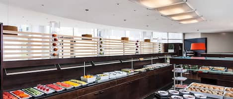 Daily buffet breakfast for a fee