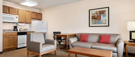 Desk, blackout drapes, iron/ironing board, free cribs/infant beds