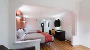 Wifi gratis, ropa de cama y despertador