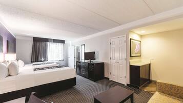 Room, 2 Double Beds, Accessible, Non Smoking (Mobility,Hearing,Tub w/Grab Bars) | Pillowtop beds, desk, laptop workspace, blackout drapes