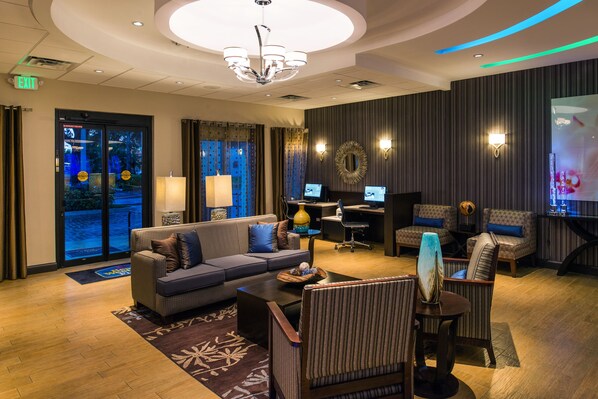 Sala de estar en el lobby