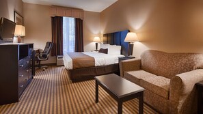 Escritorio y espacio para trabajar con un portátil