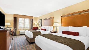 Standard Room, 2 Queen Beds, Non Smoking, Refrigerator & Microwave