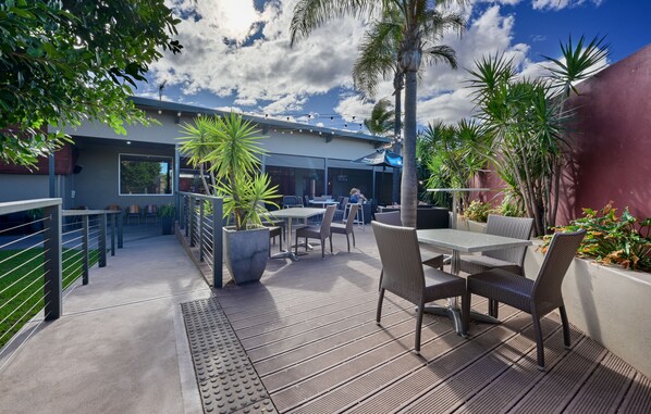 Blick auf den Garten