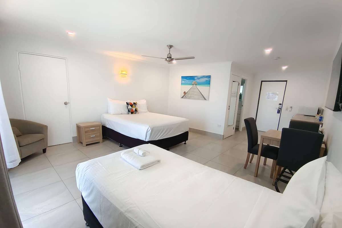 1 bedroom, memory foam beds, in-room safe, desk