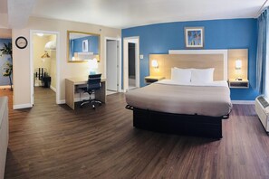 In-room safe, desk, laptop workspace, iron/ironing board