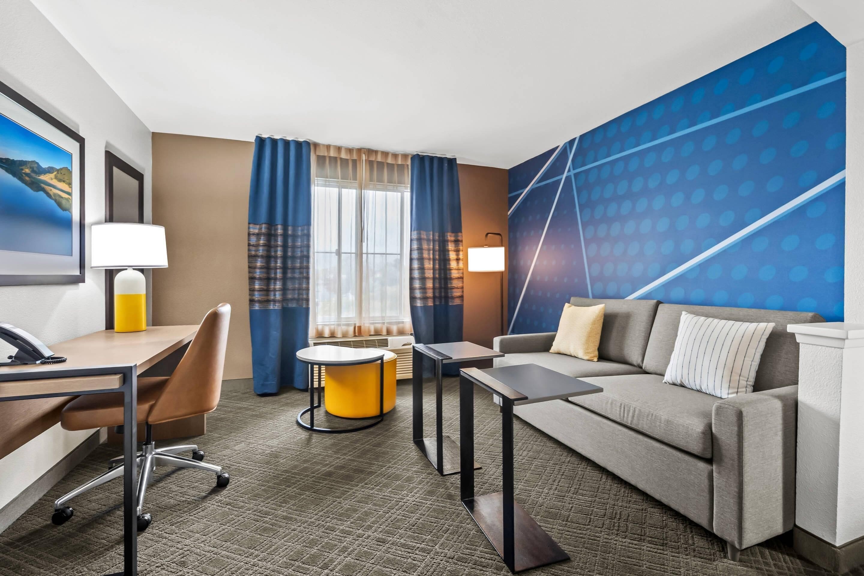Egyptian cotton sheets, premium bedding, desk, laptop workspace