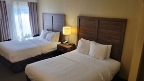 Standard Room, 2 Queen Beds, Non Smoking | Desk, blackout curtains, soundproofing, iron/ironing board