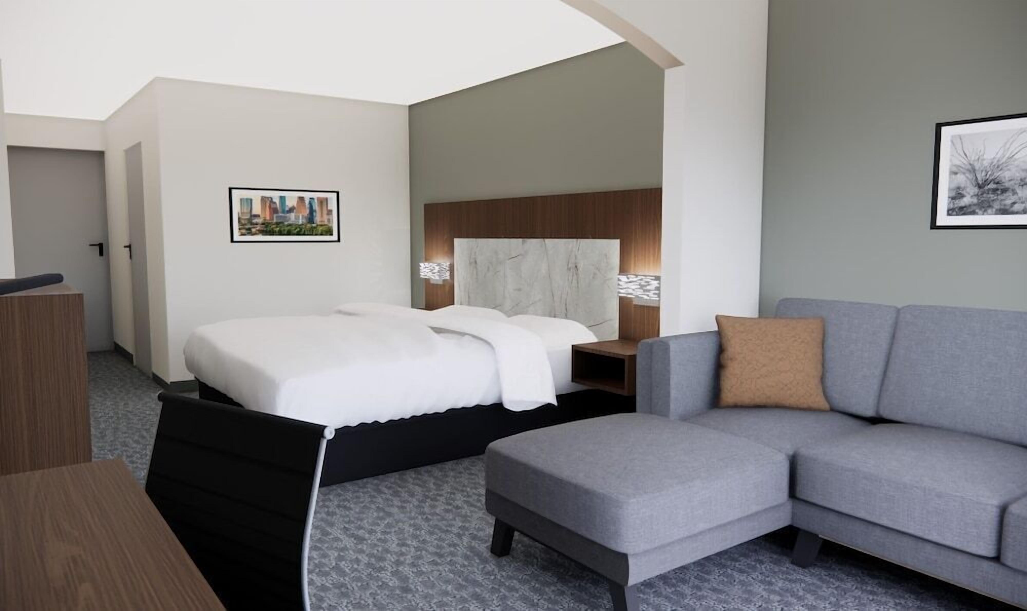 1 bedroom, desk, soundproofing, iron/ironing board