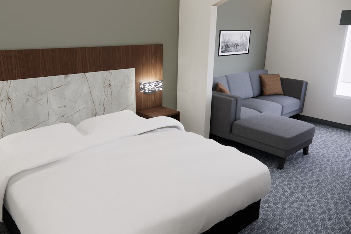 1 Schlafzimmer, Schreibtisch, schallisolierte Zimmer