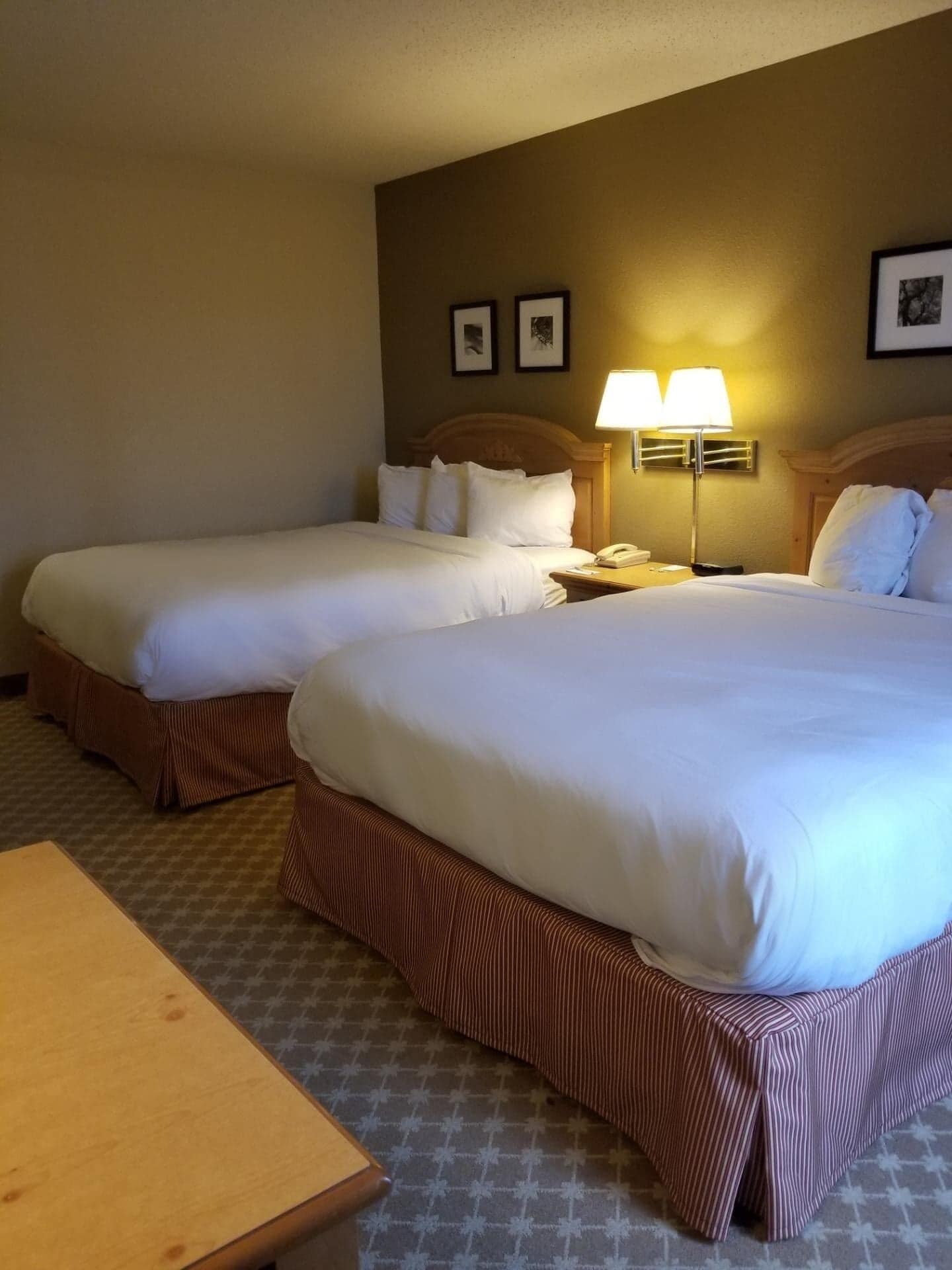 premium bedding, down duvets, pillow-top beds, blackout curtains