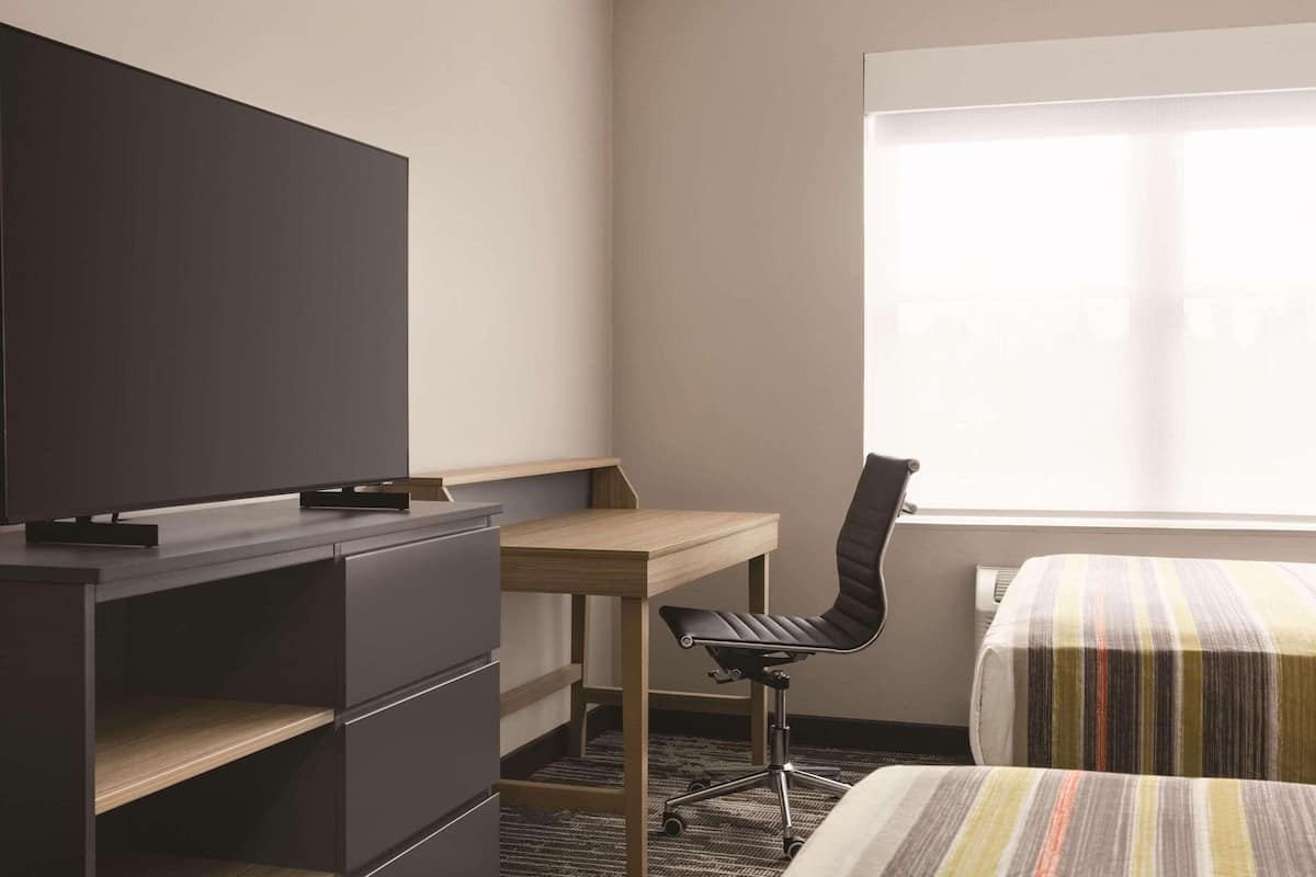 Room, 2 Queen Beds, Non Smoking | 1 bedroom, premium bedding, desk, laptop workspace