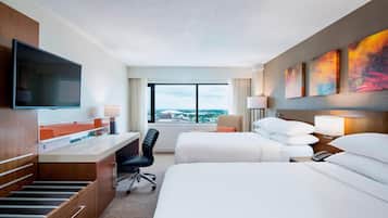 Room, 2 Double Beds | Frette Italian sheets, premium bedding, in-room safe, desk