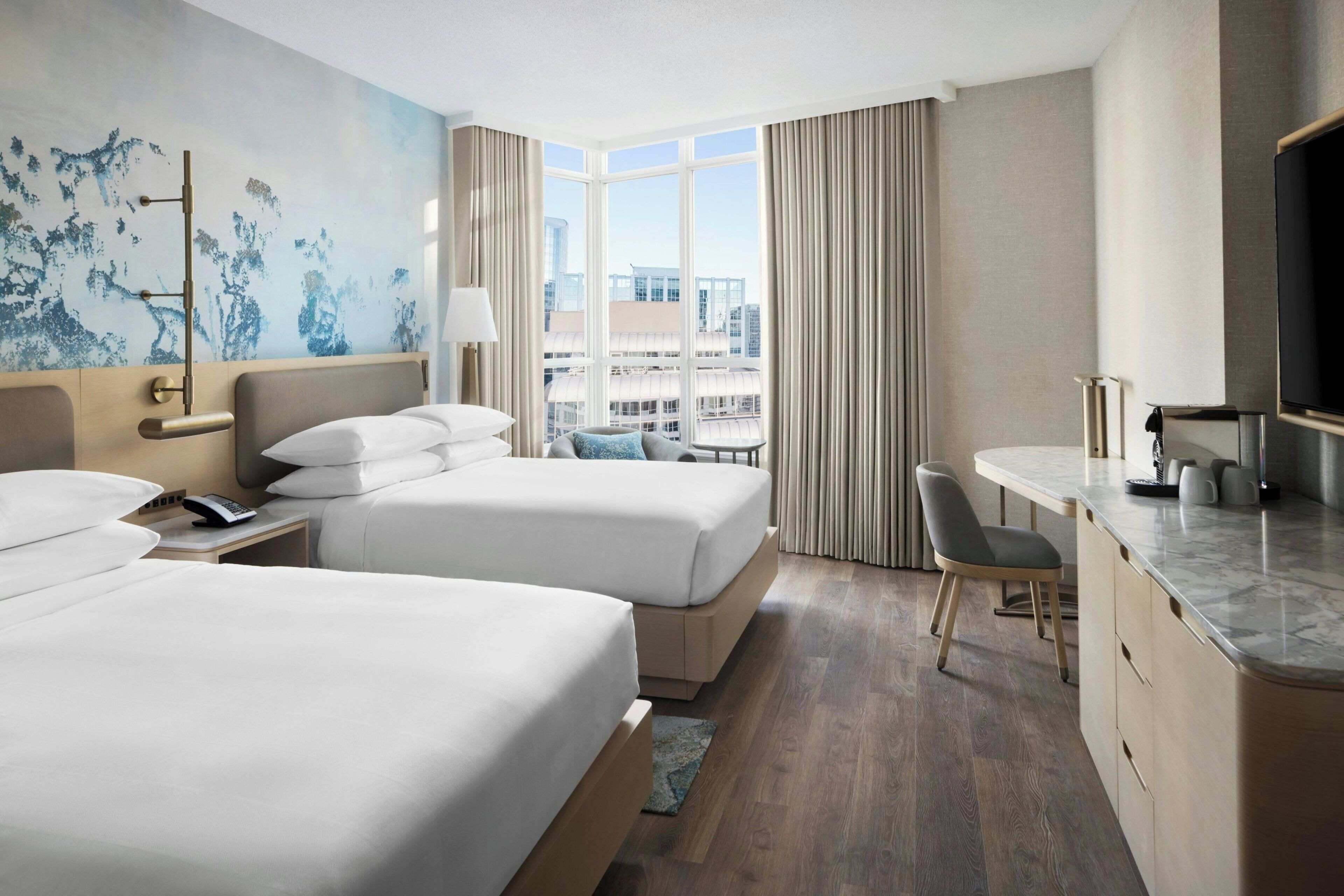 Chambre, 1 très grand lit | Literie hypoallergénique, couette en duvet