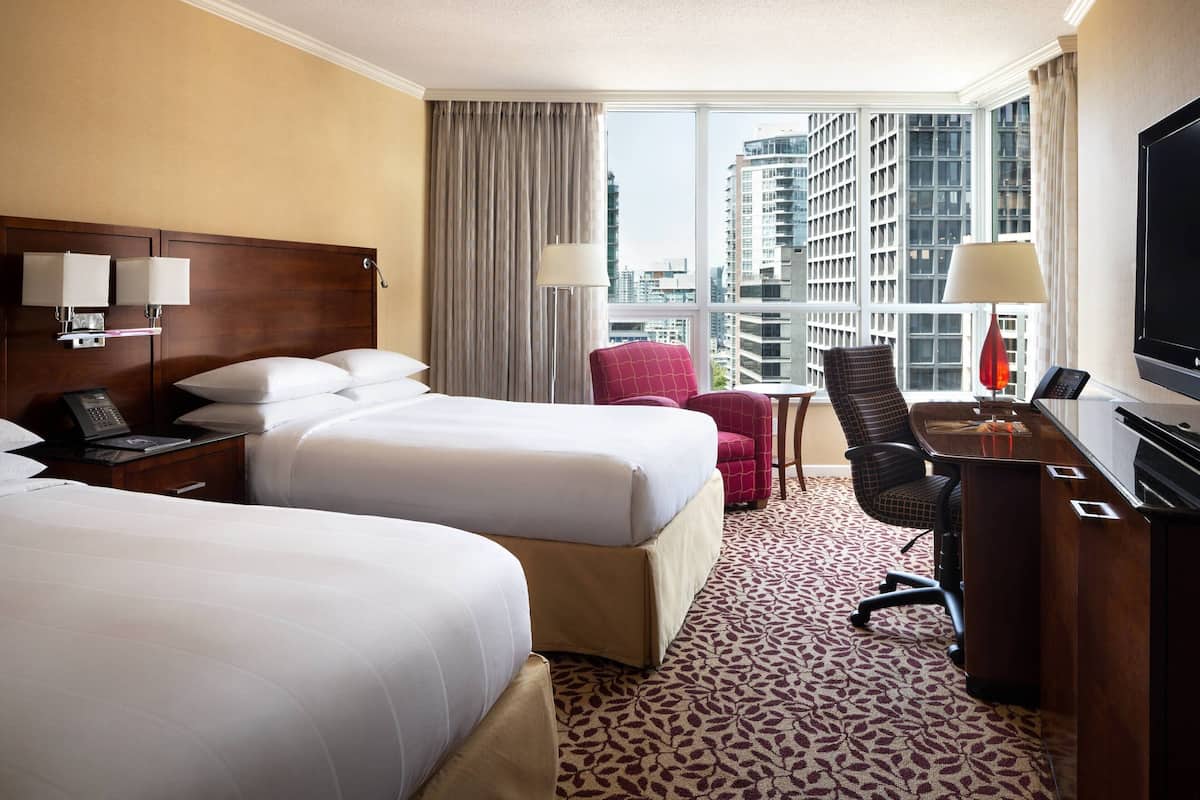 Room, 2 Double Beds (High Floor) | Hypo-allergenic bedding, down duvets, pillow-top beds, in-room safe