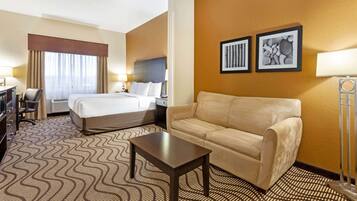 Sengetøy av topp kvalitet, skrivebord og blendingsgardiner