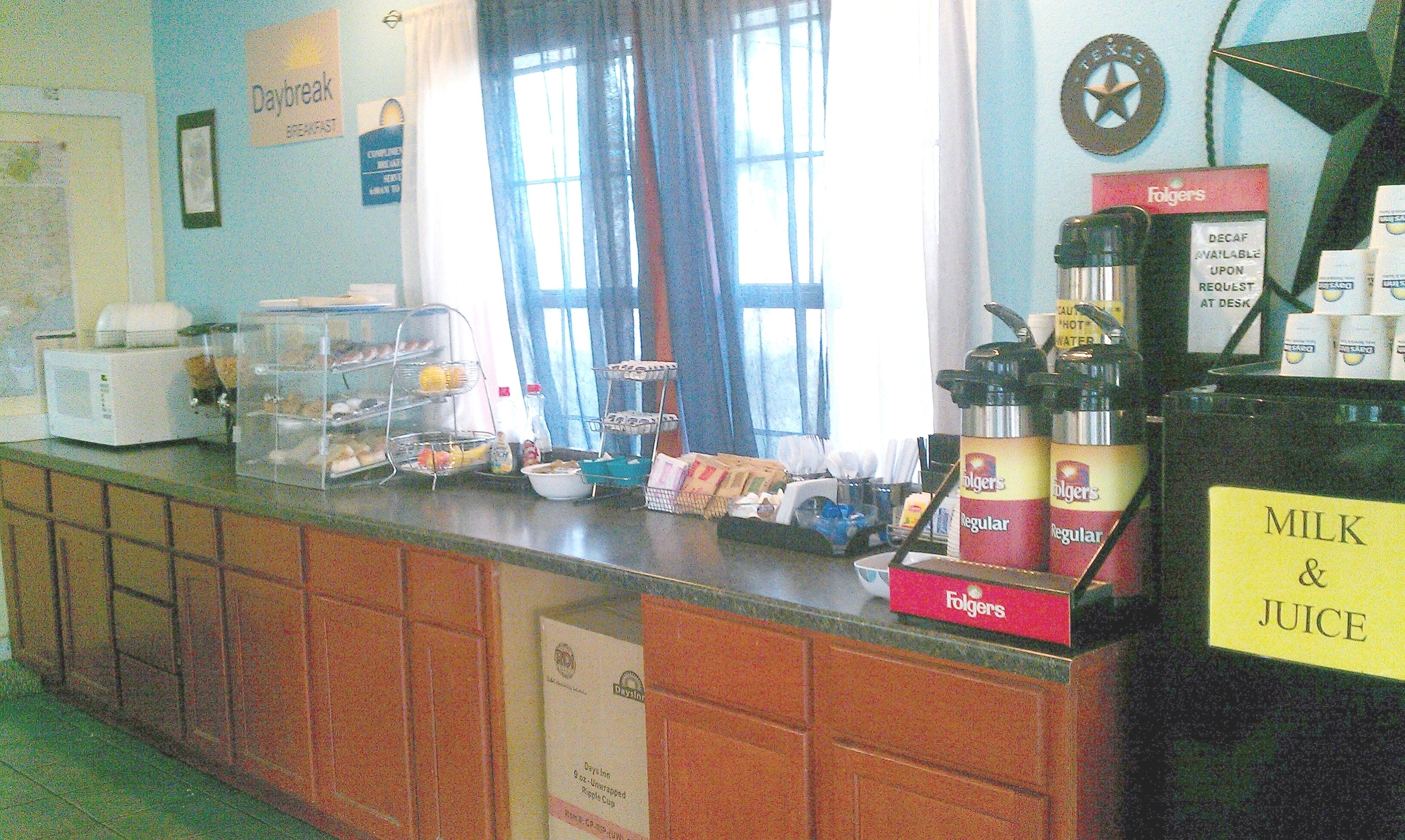 Free daily on-the-go breakfast