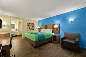 In-room safe, desk, laptop workspace, blackout drapes