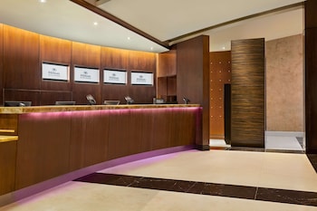 Reception area at Hilton New York Times Square