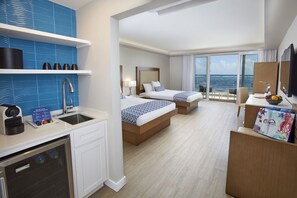 Beachfront Double | 1 bedroom, in-room safe, desk, laptop workspace