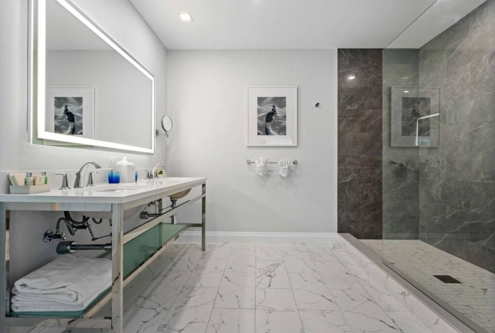 birch house (annex) grand suite | bathroom | shower, designer toiletries, hair dryer, bathrobes