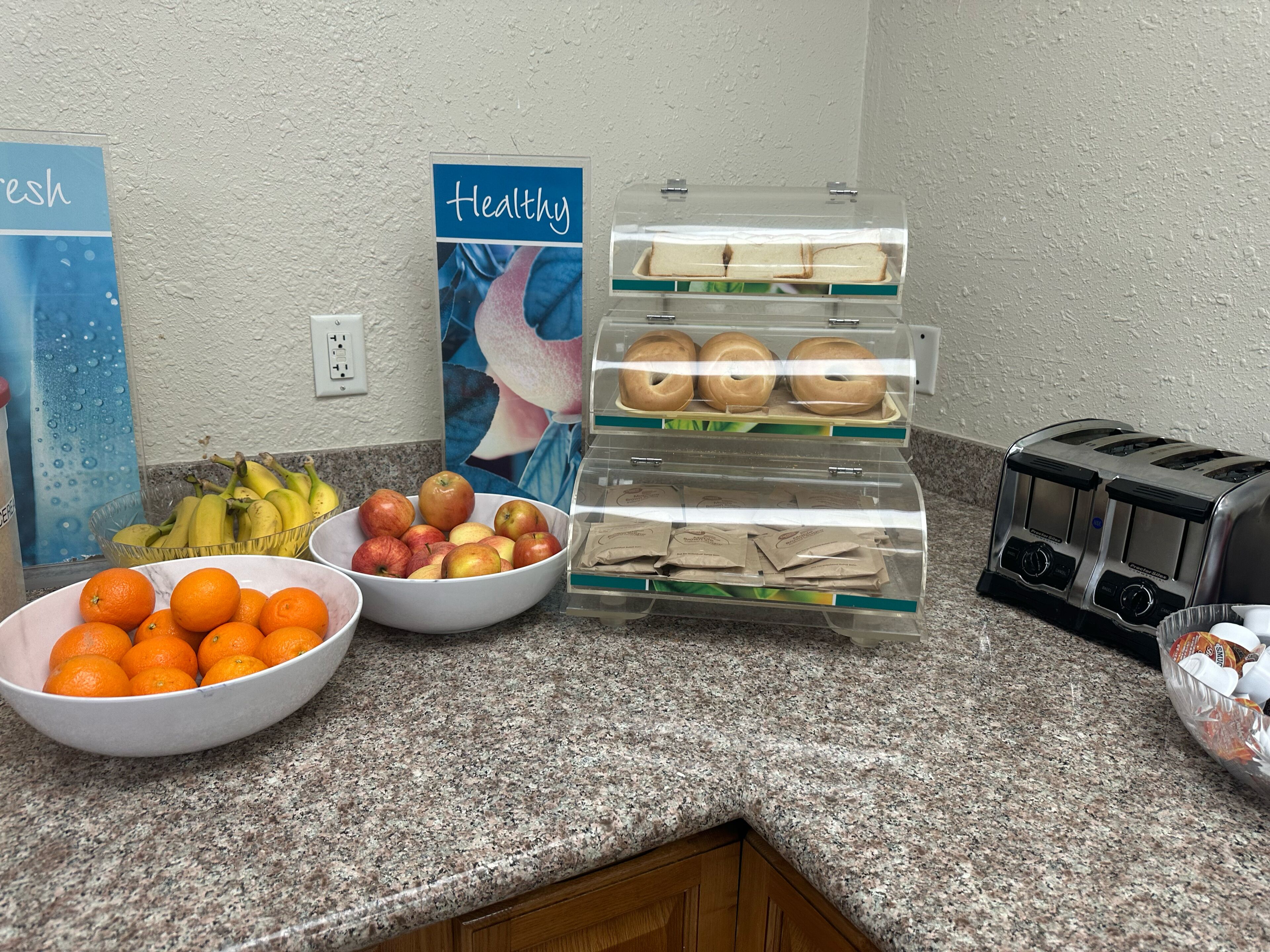 daily self-service breakfast (usd 7.99 per person)