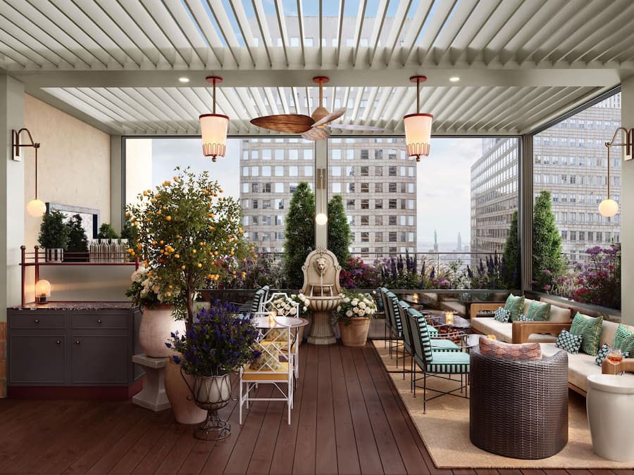 Bar ở tầng thượng